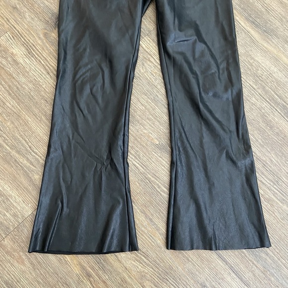 Commando Faux Leather Cropped Black Bootcut Pants Size Medium M - Picture 4 of 8